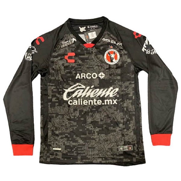 Trikot Tijuana Heim ML 2020-21 Schwarz Fussballtrikots Günstig